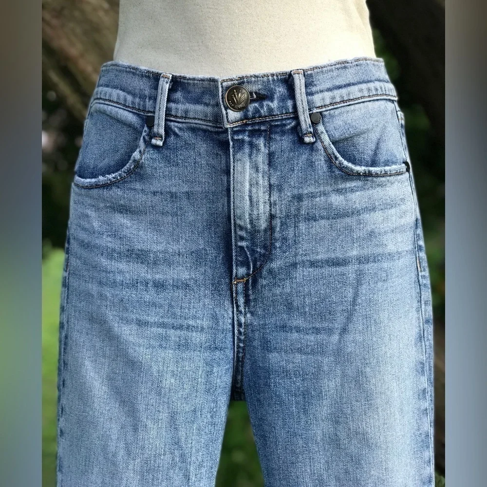 RAG & BONE High Rise Straight Leg Light Stone Wash Jeans Size 26 Zipper Fly - Picture 4 of 13